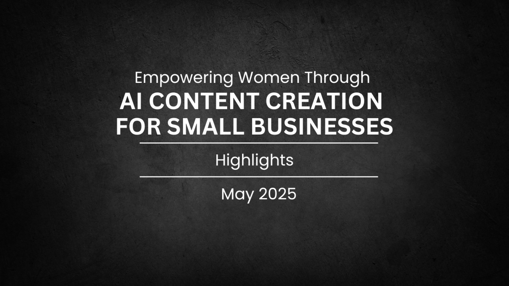 AI Content Creation for Women Small Business Owners