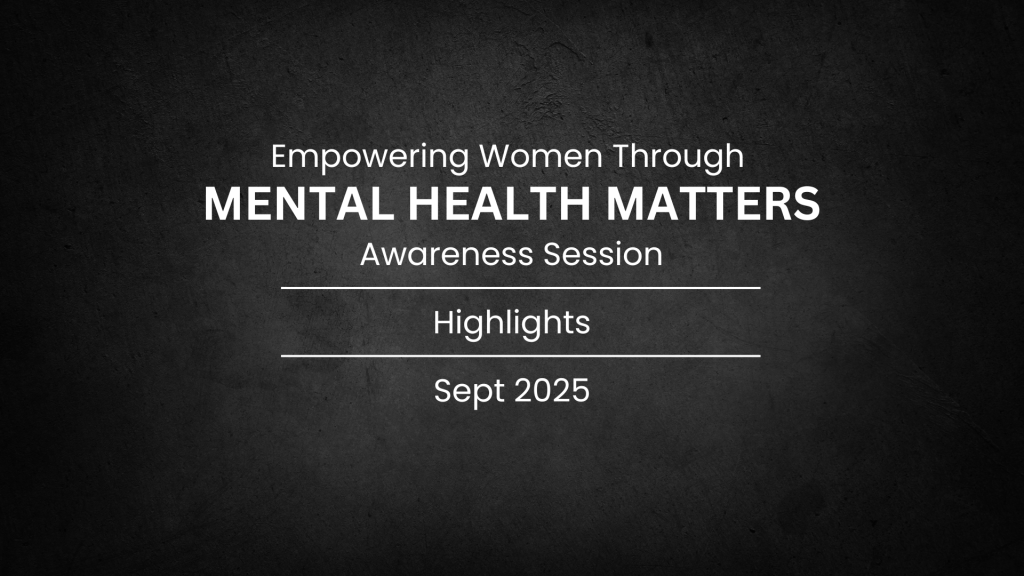 Mental Health Awareness Session
